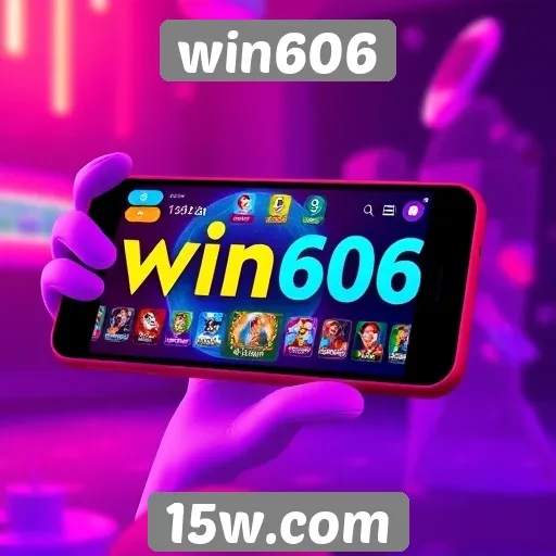 Experiência mobile no site win606 para jogadores